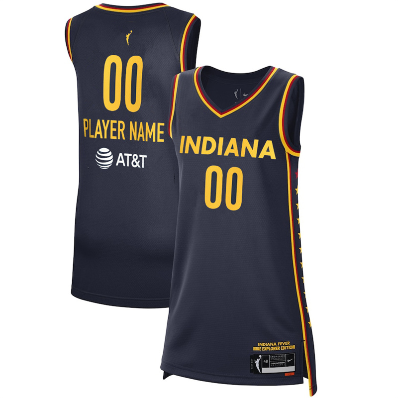 Women's Indiana Fever Active Player Custom Navy Stitched Basketball Jersey
